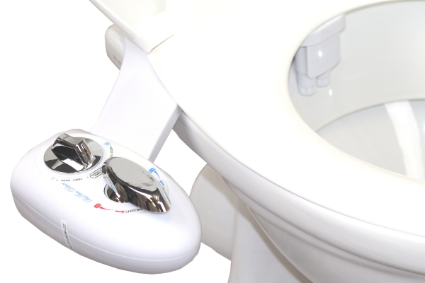 Nobleflow Warm Water Bidet Attachment for Toilet – Non-Electric Hot & Cold Bidet Add-On with Self-Cleaning Nozzle, Adjustable Angle, and Feminine Wash – Ultra-Slim Design